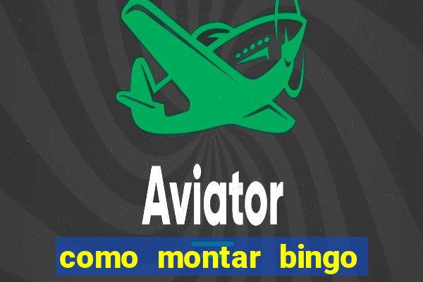 como montar bingo brinquedos toia